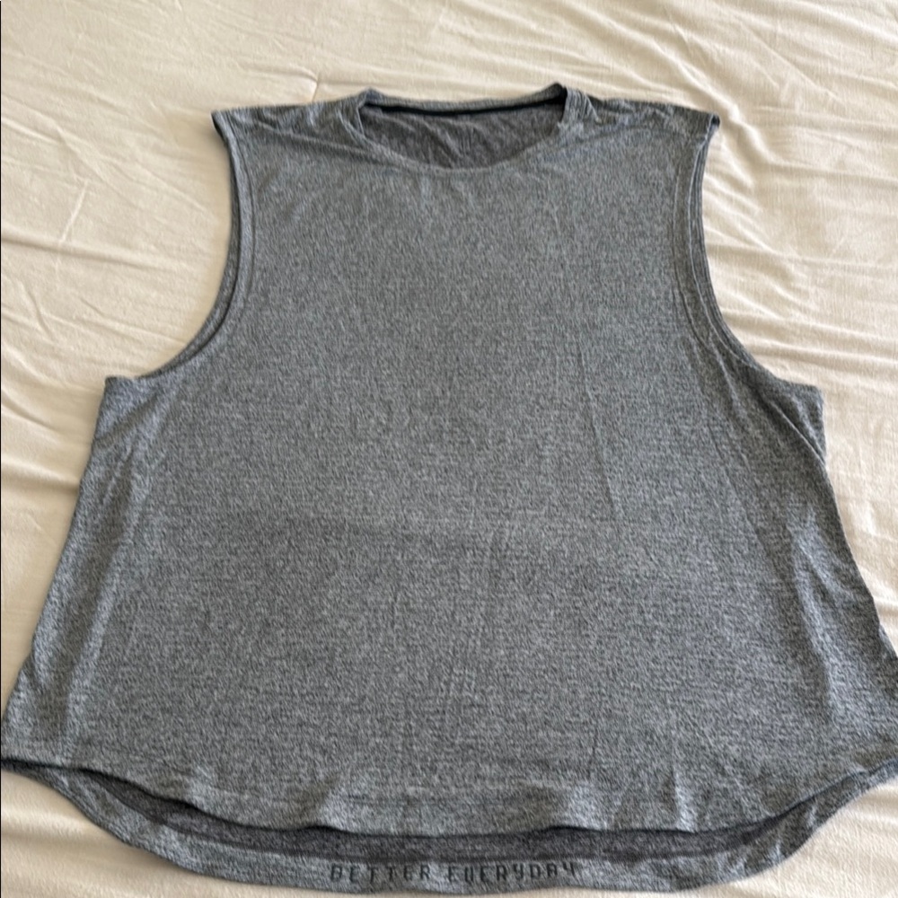 Gray mens tank top